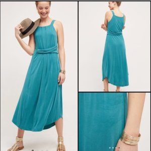 Anthropologie Maeve Azores Halter Dress Turquoise